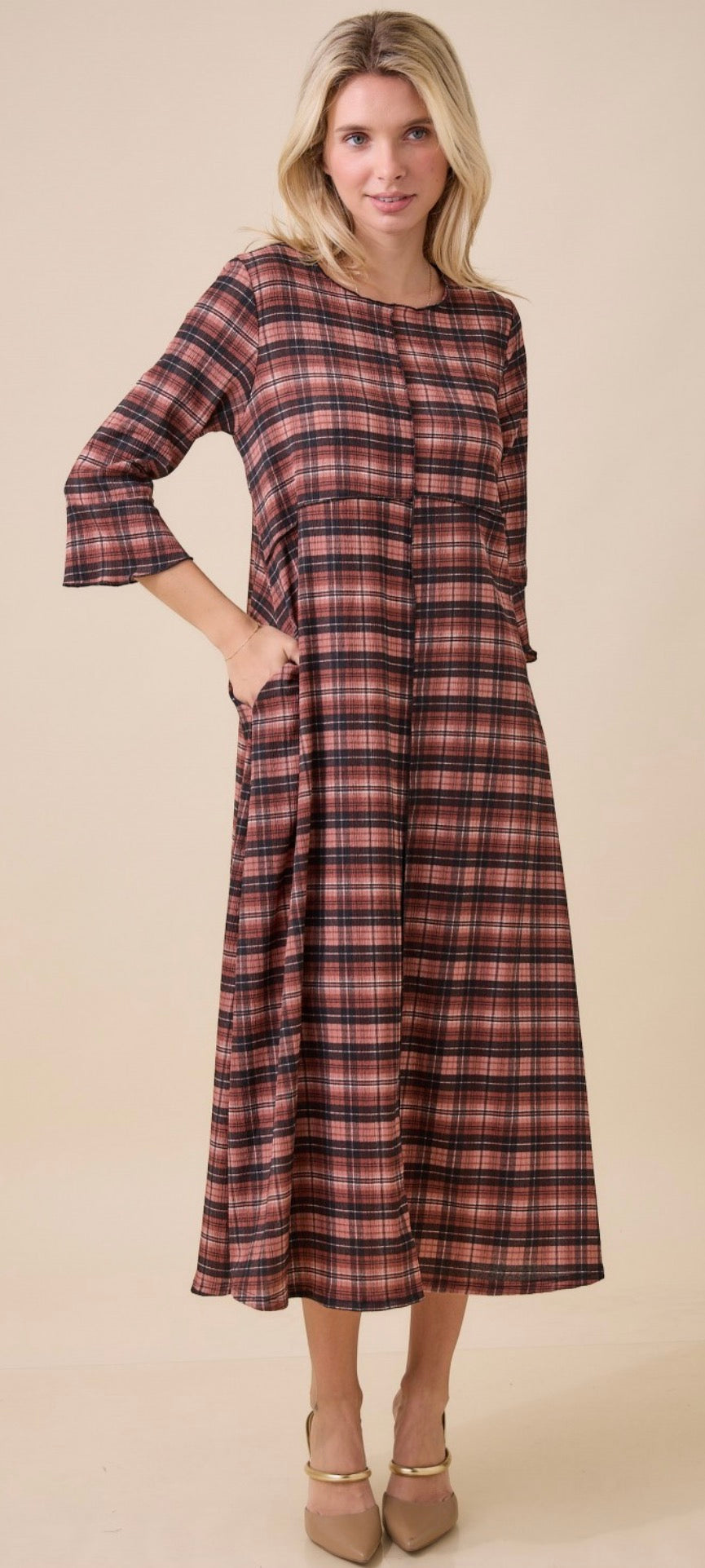Harvest Plaid Dress