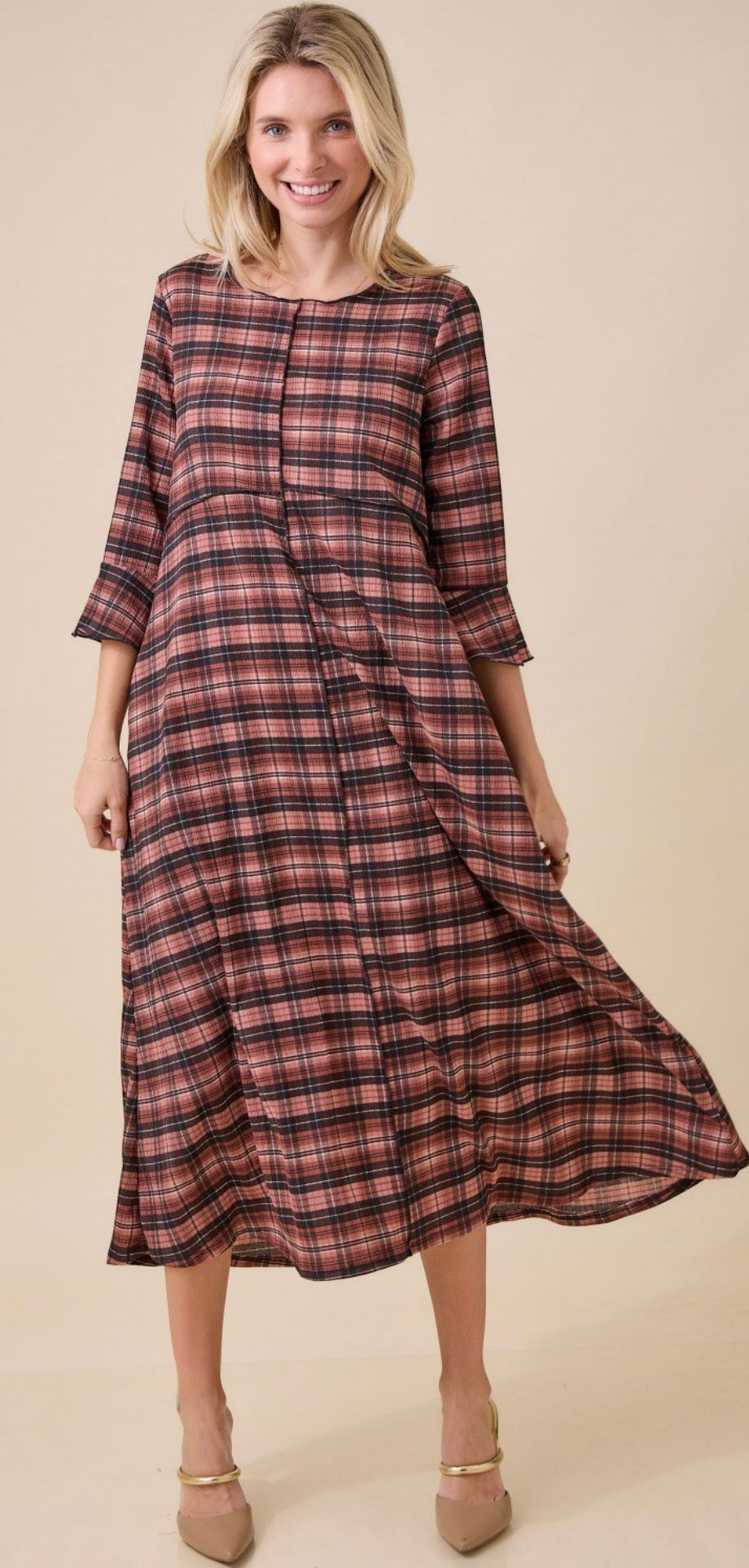 Harvest Plaid Dress
